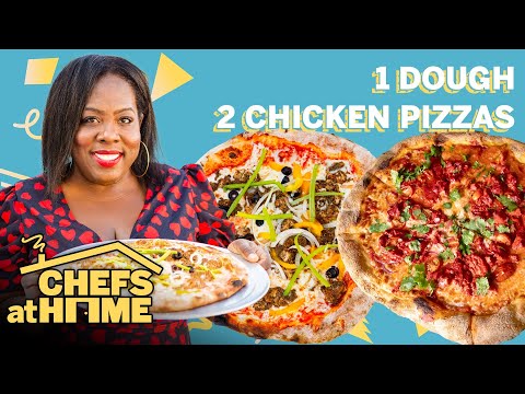 Jerk & Tandoori Chicken Pizzas With 1 Dough | Chefs At Home | Food & Wine