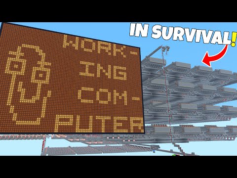 We Built A WORKING COMPUTER In Survival Minecraft! (Mindcrack SMP)
