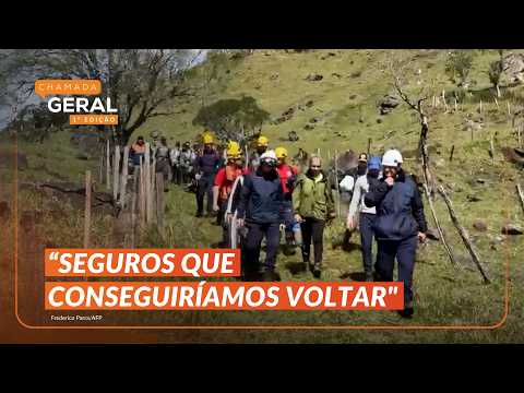 ALÍVIO: veja momento em que DESAPARECIDOS em trilha no RS retornam | Chamada Geral 1