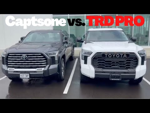 2022 Tundra Capstone vs. TRD PRO side by side comparison