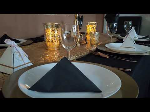 Wedding Decoration Demo for guest tables