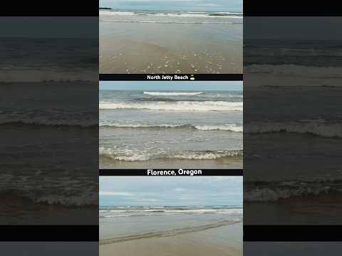 North Jetty Beach 🏖️ in Florence, Oregon! #usa #beach #traveloregon #oregon #blessed #oregoncoast