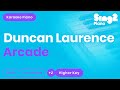 Duncan Laurence - Arcade (Higher Key) Piano Karaoke
