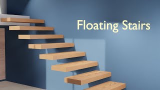 How Floating Stairs are constructed?