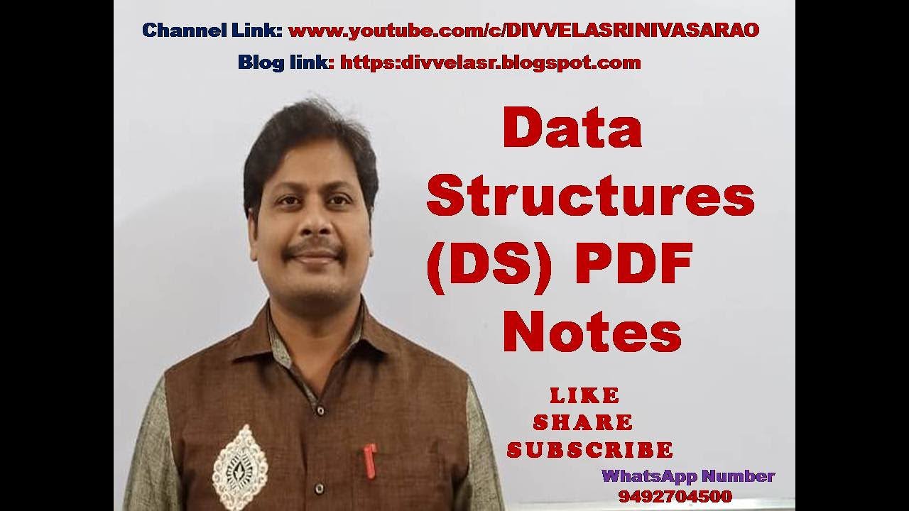 Data Structures Notes || Data Structures PDF Notes || Data Structures || DS Notes || DS Notes PDF ||