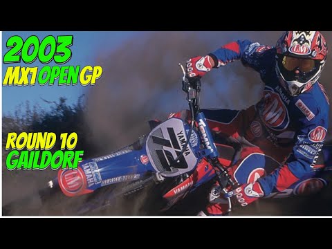 2003 MOTOCROSS MX1 OPEN GP - GAILDORF - ROUND 10 MXGP