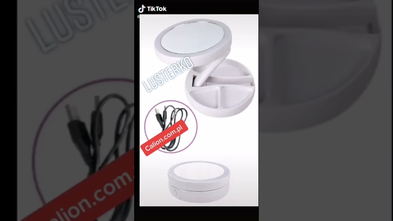 LUSTERKO KOSMETYCZNE DO MAKIJAŻU POWIĘKSZAJĄCE LED