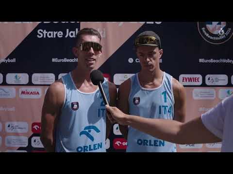 Europei Maschili Beach Volley: Cottafava/Dal Corso battono 2-0 Losiak/Bryl e conquistano gli ottavi