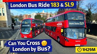 🔥 Sunny Spring Ride Across London | 183 to Superloop SL9