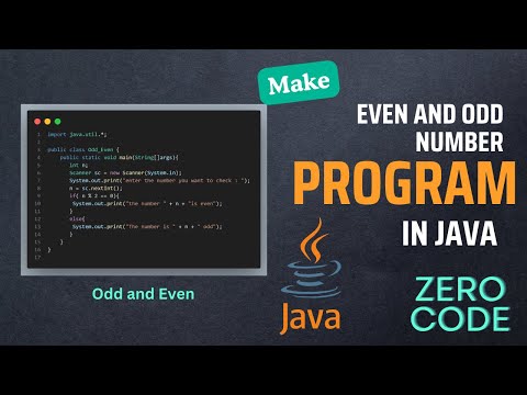 Make The Odd Even Program In Java Java Beginners Tutorial Zero Code Java Javaprogramming