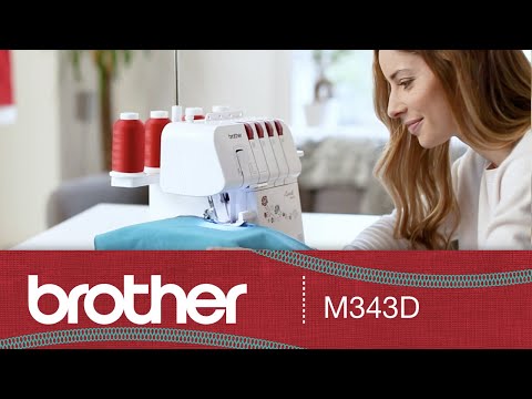 BROTHER M343D overlokas video