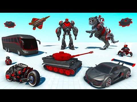 Flying Tiger Robot Game - Car Game - Android GamePlay | Walk through a Game