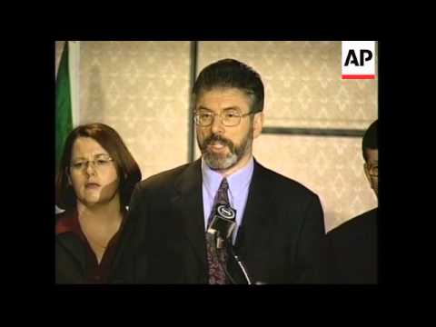 Sinn Fein leaders comments on IRA pressure to decommision and  IRA members held in Colombia