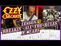 Lesson: Ozzy Osbourne “Breakin’ All The Rules” - Guitar Riffs W/ Tabs