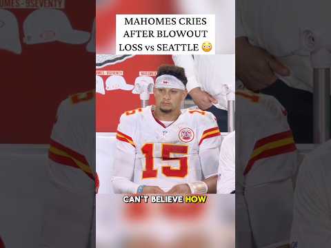 Patrick Mahomes CRIES after Kansas City Chiefs lose to the Seattle Seahawks 😳
