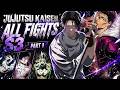All Jujutsu Kaisen Season 3 Fight Scenes Part 1 JJK S3 Full Compilation