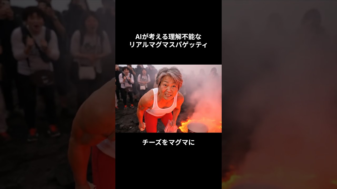 AIが考える理解不能なリアルマグマスパゲッティ作ってみた　#aiおばあちゃん #筋トレ女子  #筋トレ好きと繋がりたい #マグマスパゲッティ