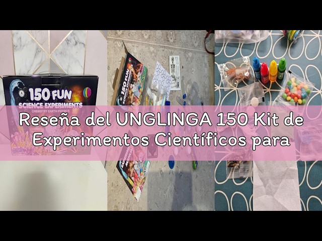 Vídeo relacionado con UNGLINGA Laboratorio de Quimica Kit Ciencias Niños con Bata de Laboratorio Juguetes Kit de Experimentos Científicos Disfraces y Juguetes de rol de Regalo Educativos con para Niños Niñas de 5-11 años