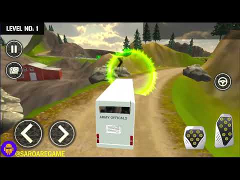 Army Soldier Bus Driving Games - Offroad US Army Bus Transport Duty Driver - Android GamePlay #16