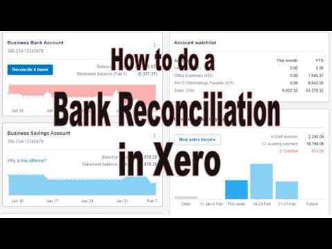 How to do a Bank Reconciliation in Xero