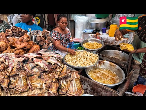 Mouthwatering Togolese street food tour in Agoe Zongo lomé Togo 🇹🇬 west Africa 🌍