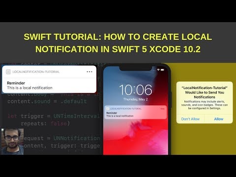 Swift Tutorial: How to create local notifications in iOS app using swift 5