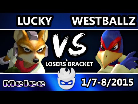 Paragon 2015 - Lucky (Fox) Vs. Westballz (Falco) SSBM Losers Bracket - Melee