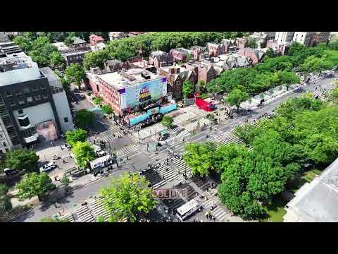 Drone View: Great Lag BaOmer Parade 2024