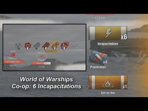 World of Warships Co-op: 6 Incapacitations