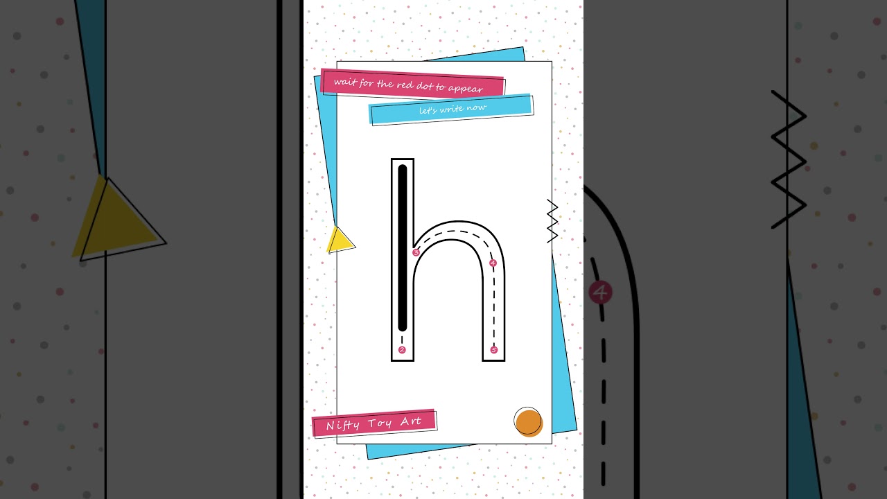 How to Write The Letter h Lowercase | Alphabet Writing Easy