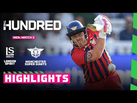 London Spirit vs Manchester Super Giants | Match Highlights
