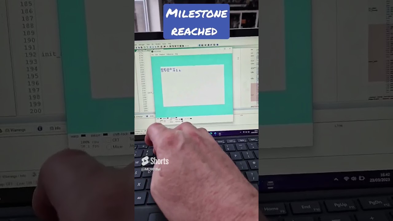 Commodore Vic 20 Apollo DSKY light test in assembly. This took me months! 😂😭😅  #vic20 #8bitcomputer