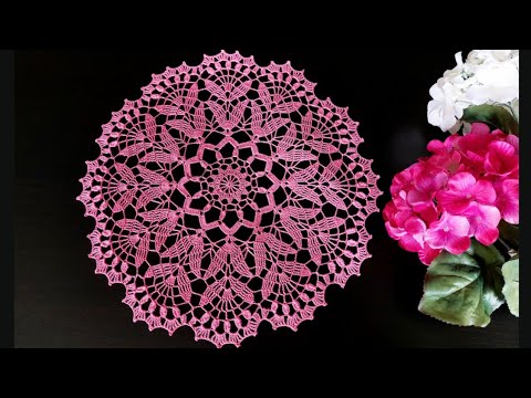 Crochet Doily| Step by Step Instructions| #doily #tablemat #crochetworldcreations