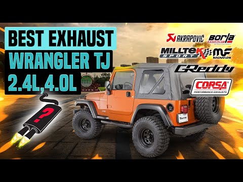 Jeep Wrangler TJ Exhaust Sound 2.4L 4.0L🔥 Flowmaster,Magnaflow,MBRP,Pypes,Borla,BanksMonster,Gibson