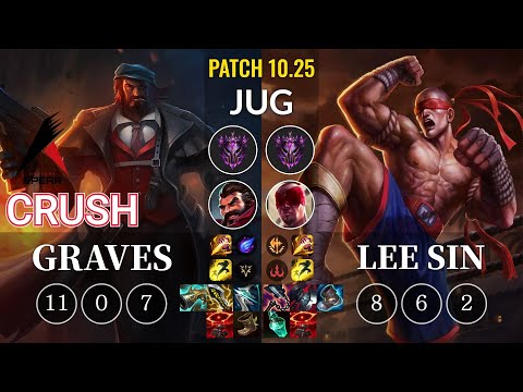 ASP Crush Graves vs Lee Sin Jungle - KR Patch 10.25