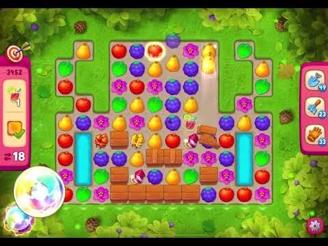GardenScapes Level 3452 Challenge (20 moves)