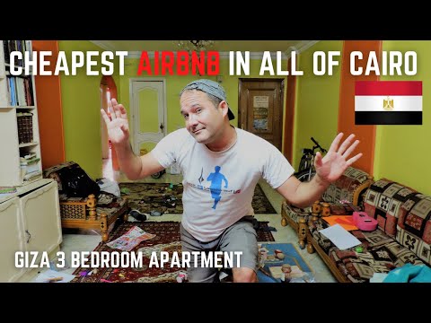 CHEAPEST AIRBNB APARTMENT IN ALL OF CAIRO / OUR 3 BEDROOM FLAT IN GIZA FOR 10 DOLLARS A NIGHT / VLOG
