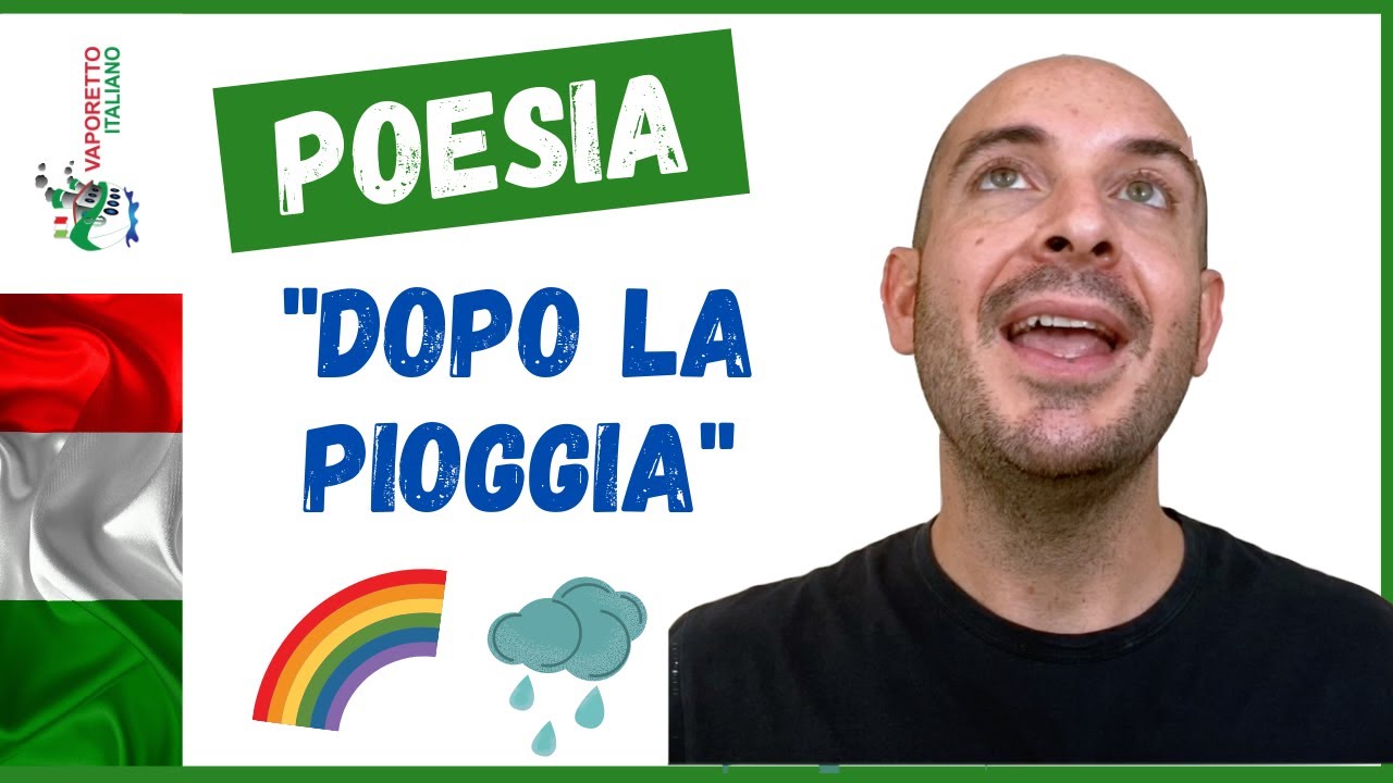 Una POESIA italiana per te! | Dopo la pioggia di Gianni Rodari | Impara l'italiano con la poesia