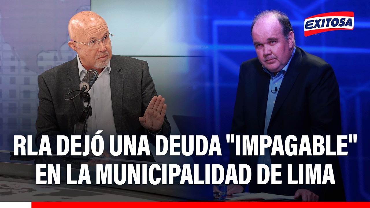 🔴🔵 RLA dejó una deuda "impagable" en la Municipalidad de Lima y obras incompletas, señala Bruce