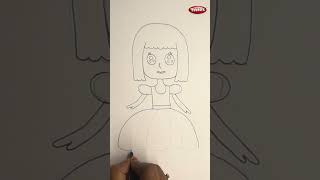 How to Draw a Doll step by step for kids I Simple and Easy Drawing | Drawing Tutorial