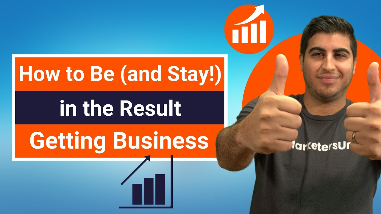 How to Be (and Stay!) in the Result Getting Business