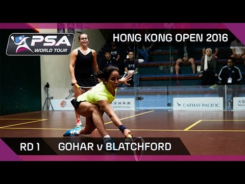 Squash: Hong Kong Open 2016 - Gohar v Blatchford - Rd 1 Highlights
