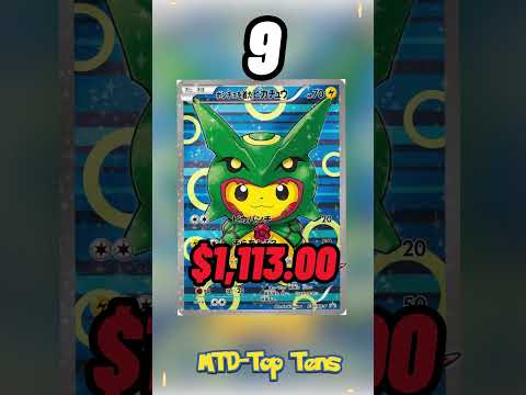 🐭Top 10 Most Expensive Poncho Pikachu Cards! 💎 #shorts #pokemon