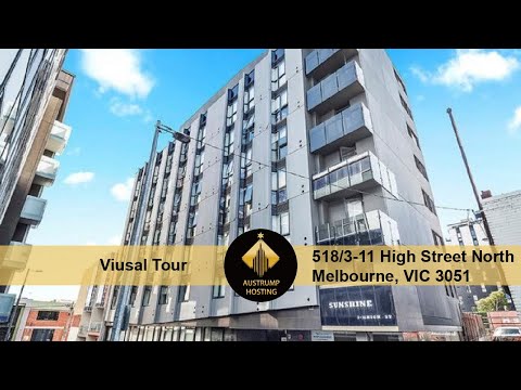 [Tour virtual da Austrump Hosting] 518/3-11 High Street North Melbourne, VIC 3051 para locação