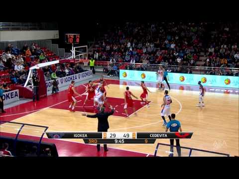 ABA Liga 2014/15, Round 18 match: Igokea - Cedevita (18.1.2015)
