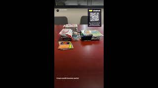 151, crown zenith, black bolt, brilliant stars booster packs! Free giveaways too!