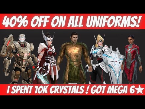 Spending 10K Crystals on Uniforms | 40% Off on Uniforms | Explained Everything | Marvel Future Fight
