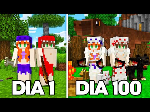 100 DIAS NA ERA PRIMITIVA DO MINECRAFT - O FILME