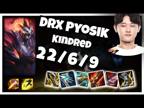 Kindred vs Lee Sin DRX Pyosik JUNGLE (22/6/9) - v10.25
