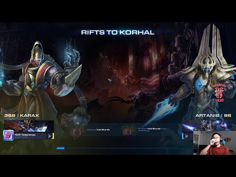 Guide to Play Starcraft 2 CO OP : Karax Guide Two: Templar Apparent 2 Gate Carrier with upgrades